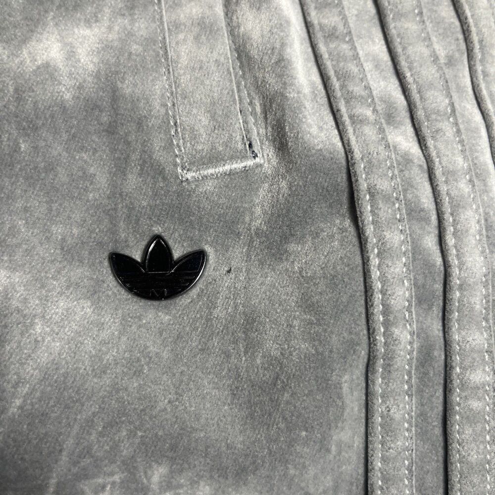 NWT adidas Originals Brushed Twill Oversized Firebird Track Pants S Grey JW7331 - Picture 3 of 11